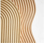 Neutraal Houten Dienblad Voor Koffie Brood │ Moderne Decoratieve Platter │ Keukenaccessoires