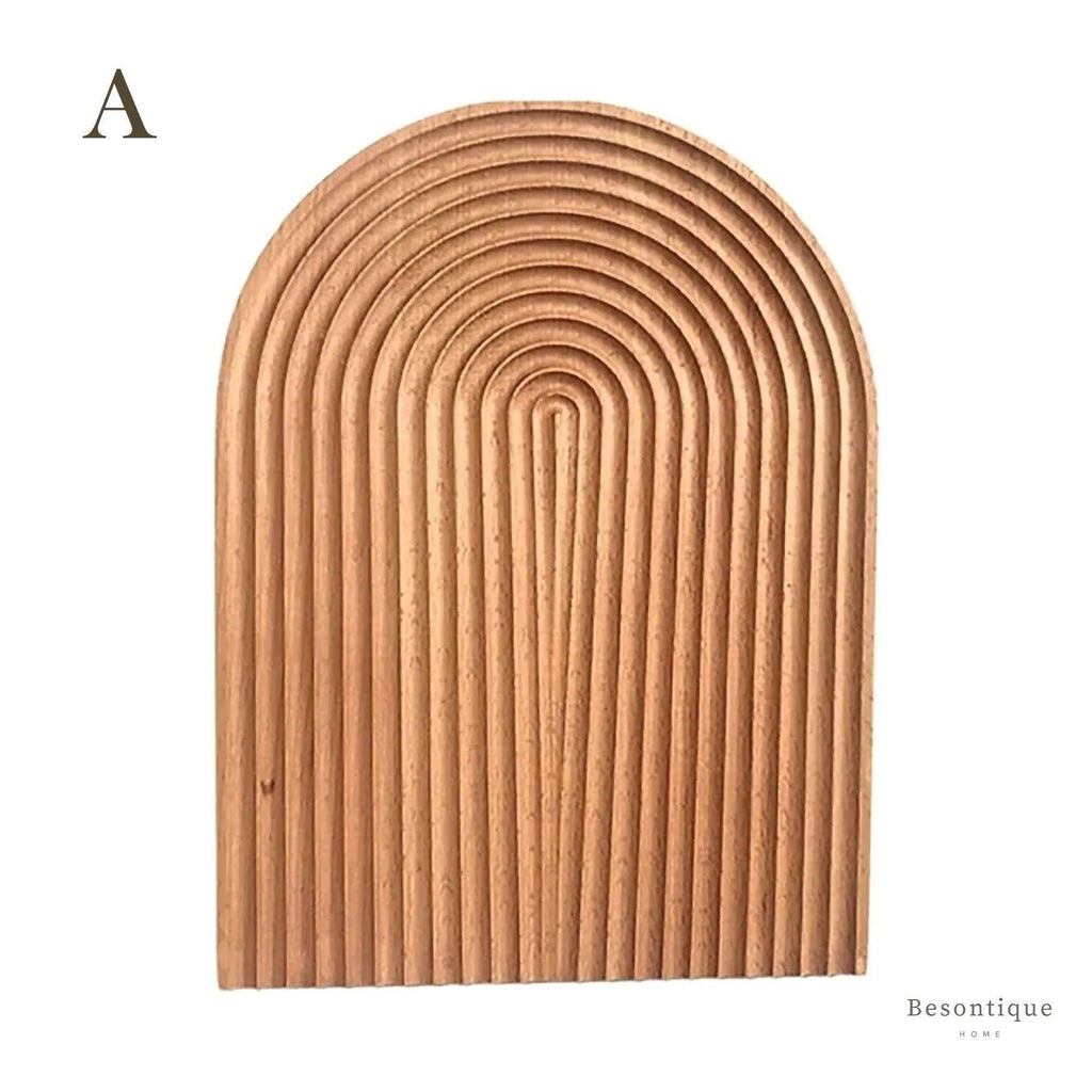 Neutraal Houten Dienblad Voor Koffie Brood │ Moderne Decoratieve Platter │ Keukenaccessoires