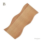 Neutraal Houten Dienblad Voor Koffie Brood │ Moderne Decoratieve Platter │ Keukenaccessoires