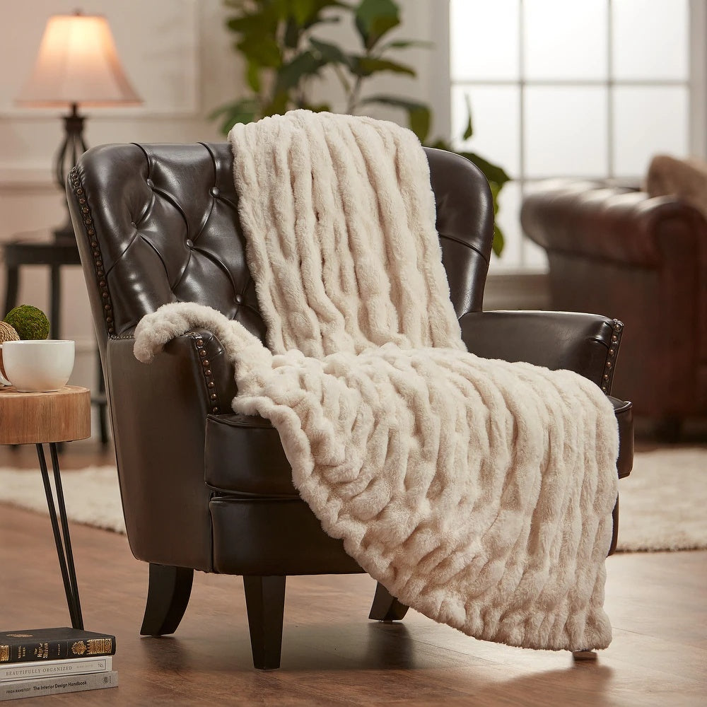 Chic Casa Faux Fur Deken™️