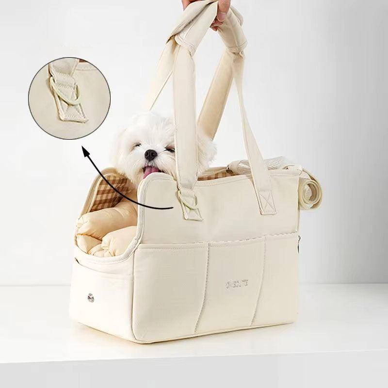 Luxe Dierenvervoer Tote Bag voor Kleine Honden en Katten