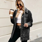 Dames Vintage Spijkerjas - Amerikaanse stijl met knoopsluiting