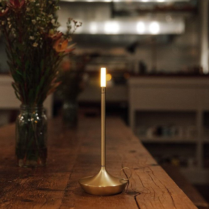 Giavi Kaarslicht Dimbare Oplaadbare Aluminium Sfeerlamp Met Warm Licht En Lange Batterijduur Voor Interieurdecoratie