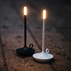 Giavi Kaarslicht Dimbare Oplaadbare Aluminium Sfeerlamp Met Warm Licht En Lange Batterijduur Voor Interieurdecoratie