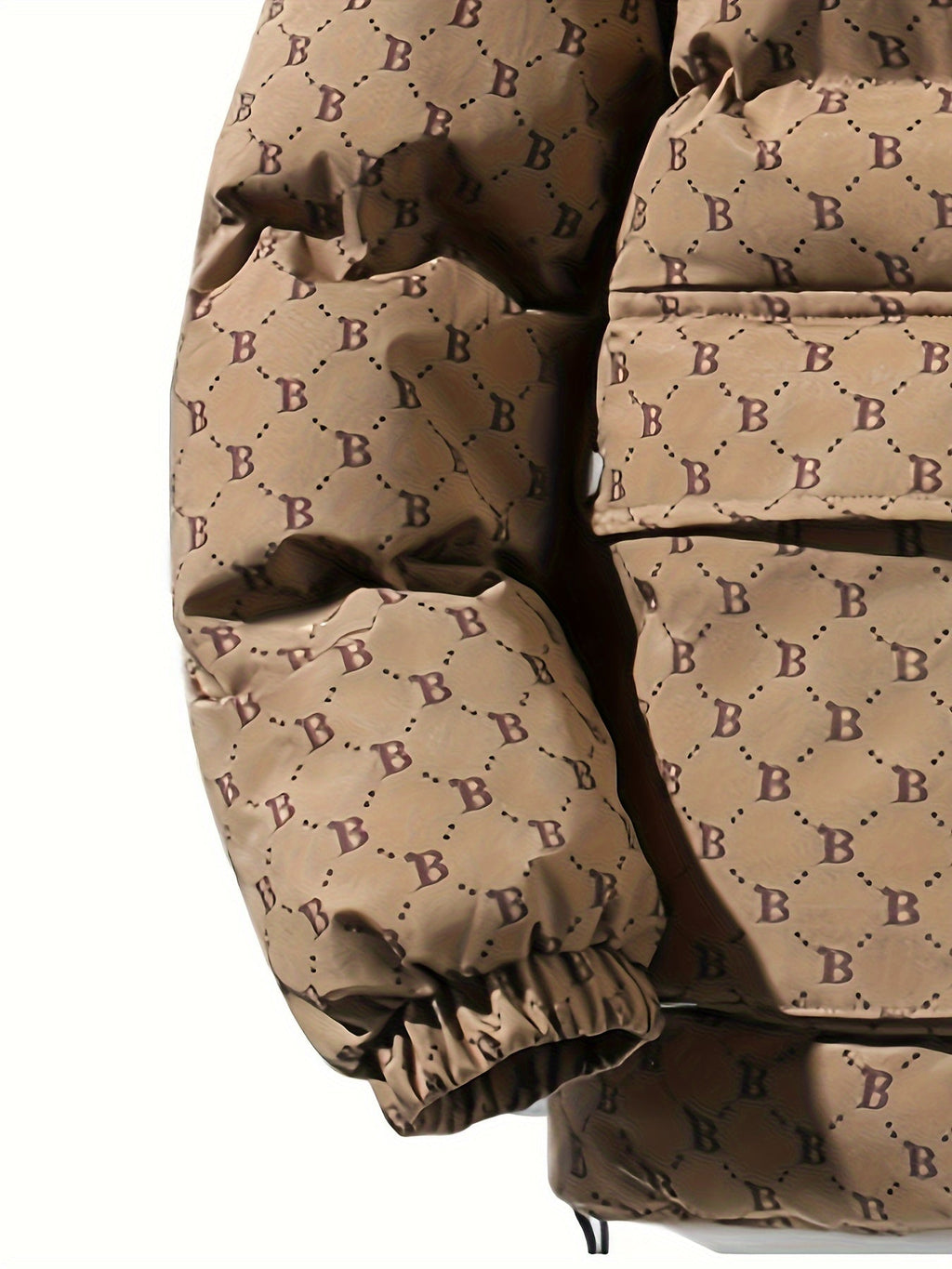 Donsjack Met Zakken Van Katoenmix In Effen Kleur Casual - Pufferjas - Winterjas