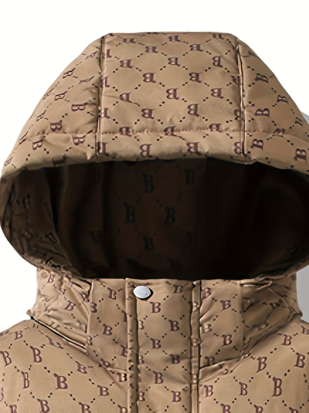 Donsjack Met Zakken Van Katoenmix In Effen Kleur Casual - Pufferjas - Winterjas