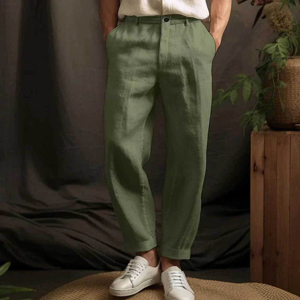 Casual Heren Linnenbroek voor de Zomer