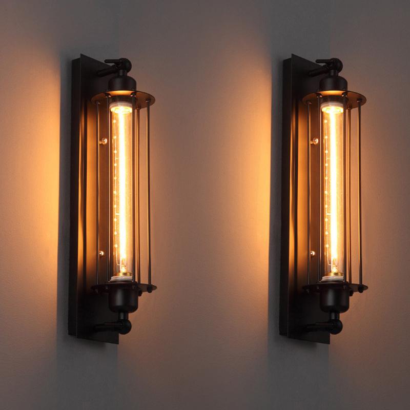 Wandlamp Smeedijzer Vintage Ontwerp Wandgemonteerd 18 Inch