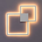 Zwart-Wit Vierkante Wanddecoratie Lamp