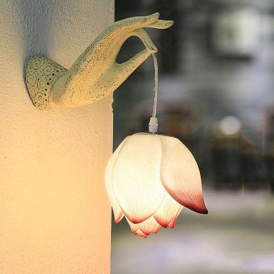 Moderne Creatieve Chinese Lotus Wandlamp