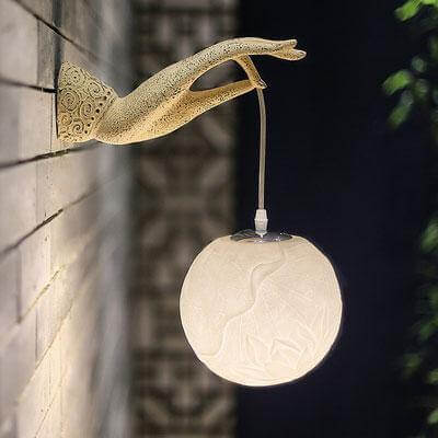 Moderne Creatieve Chinese Lotus Wandlamp