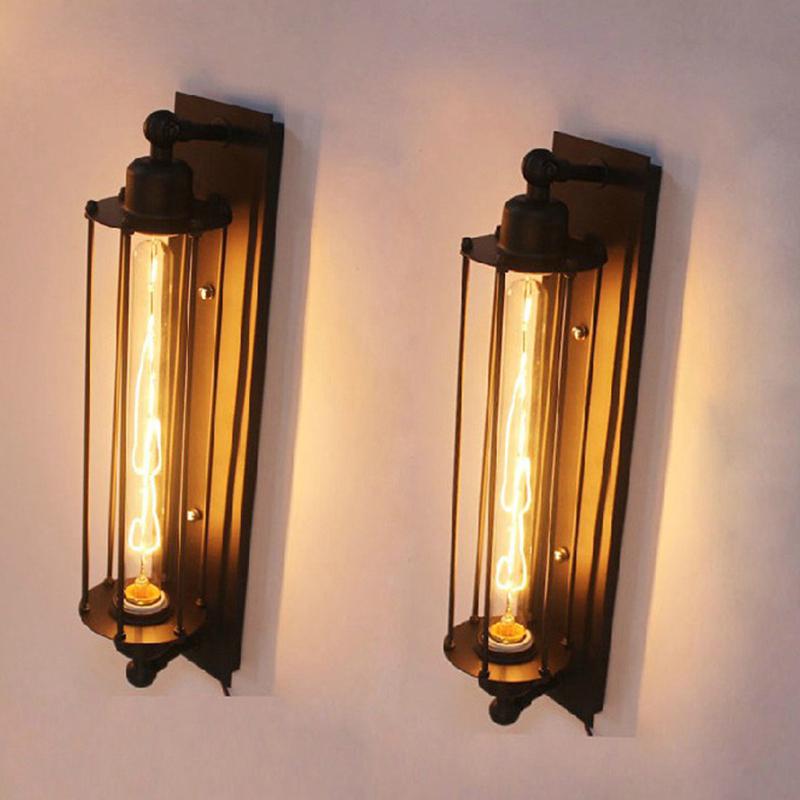 Wandlamp Smeedijzer Vintage Ontwerp Wandgemonteerd 18 Inch