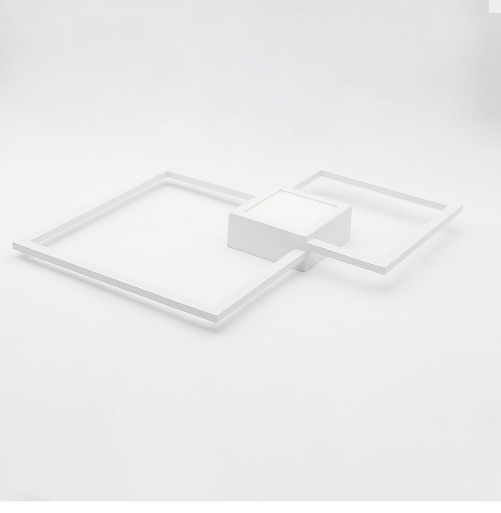 Zwart-Wit Vierkante Wanddecoratie Lamp