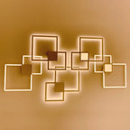 Zwart-Wit Vierkante Wanddecoratie Lamp