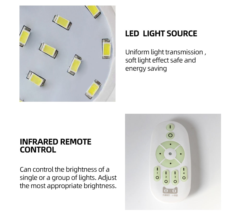 Zwart-Wit Vierkante Wanddecoratie Lamp