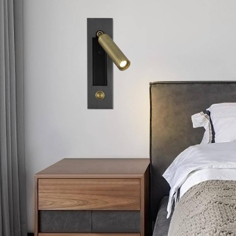 Design wandlamp leeslamp LED vierkant Lezen