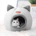Schattige Kitty kalmerende kattengrot met afneembaar kattenbedkussen