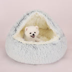 Ronde Pluche Kalmerende Honden/Katten Cave Bed