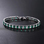 Elegante Zilveren Kettenarmband met Zirconia Tennisarmband voor Dames en Heren, Trendy Geometrisch Ontwerp en Verhoogde Charme, Perfect voor Elke Gelegenheid