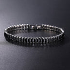 Elegante Zilveren Kettenarmband met Zirconia Tennisarmband voor Dames en Heren, Trendy Geometrisch Ontwerp en Verhoogde Charme, Perfect voor Elke Gelegenheid