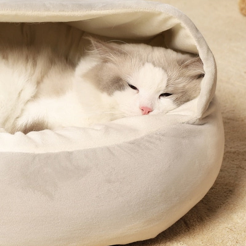 Gezellige Ronde Kalmerende Kattenhol Bed