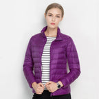 Dames Puffer Lange Mouw Jack | Comfortabel