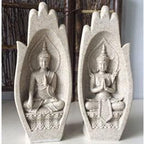 2 stuks Boeddhabeeldje