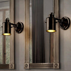 Zwarte metalen wandspot Cafe