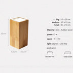 Houten LED cube plafondspot