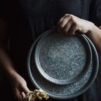 Europese antieke decoratieve metalen dienbladen