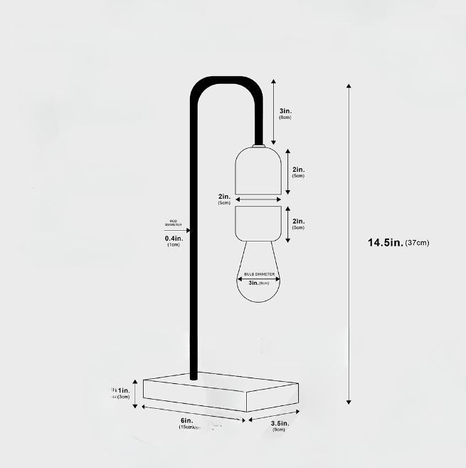 HoverLite - Minimalistische Draadloze Zwevende LED-lamp