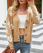 Rozemarijn Cardigan Met Bloemenprint Gebloemde Cardigan
