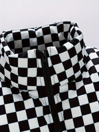 Pufferjas Geruit Voor Heren Met Normale Pasvorm Stijlvol - Pufferjas - Winterjas