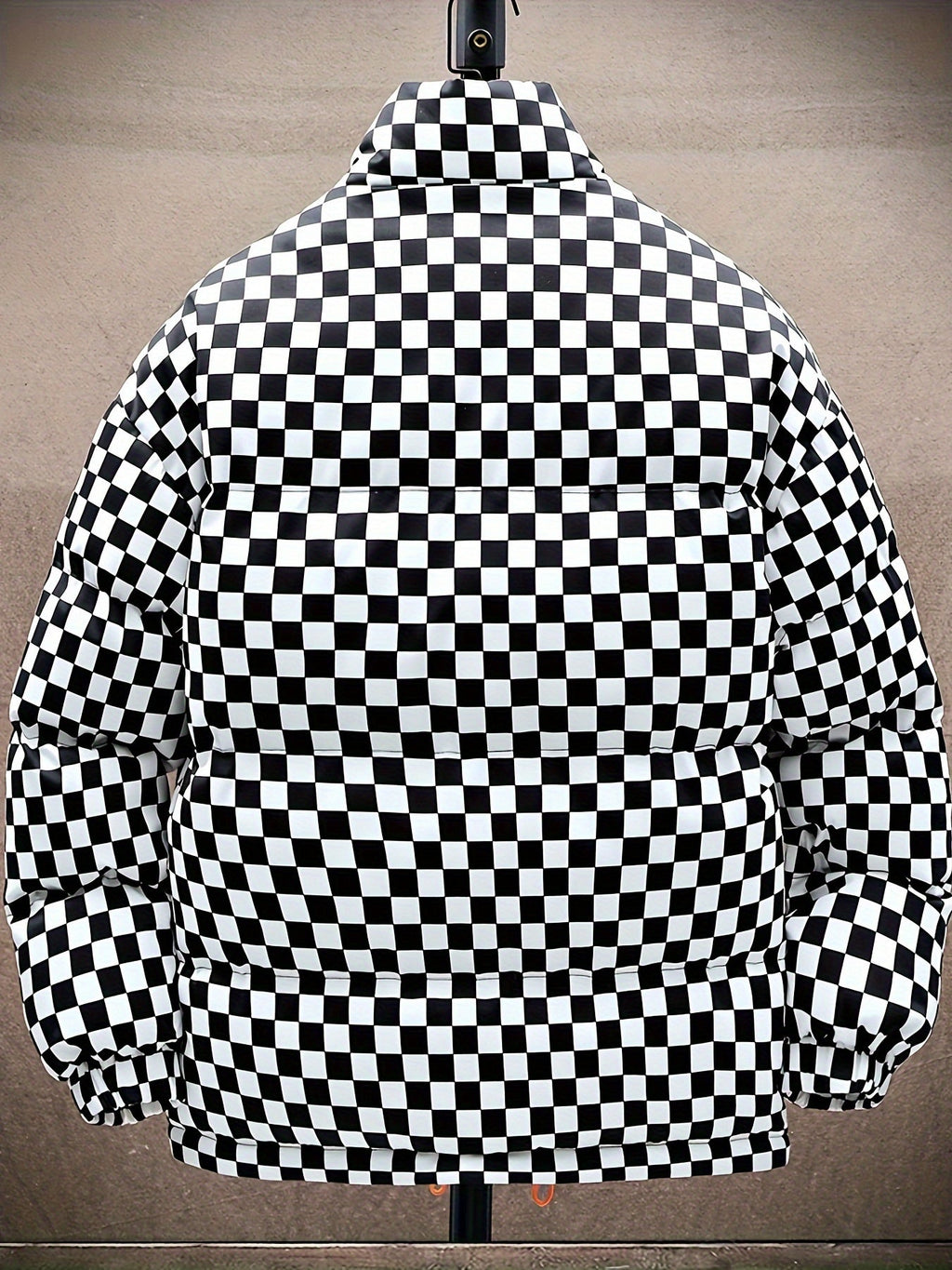 Pufferjas Geruit Voor Heren Met Normale Pasvorm Stijlvol - Pufferjas - Winterjas