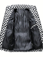 Pufferjas Geruit Voor Heren Met Normale Pasvorm Stijlvol - Pufferjas - Winterjas