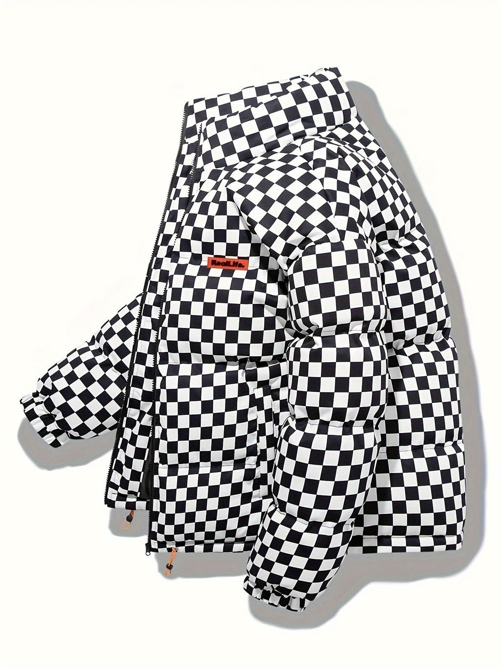 Pufferjas Geruit Voor Heren Met Normale Pasvorm Stijlvol - Pufferjas - Winterjas