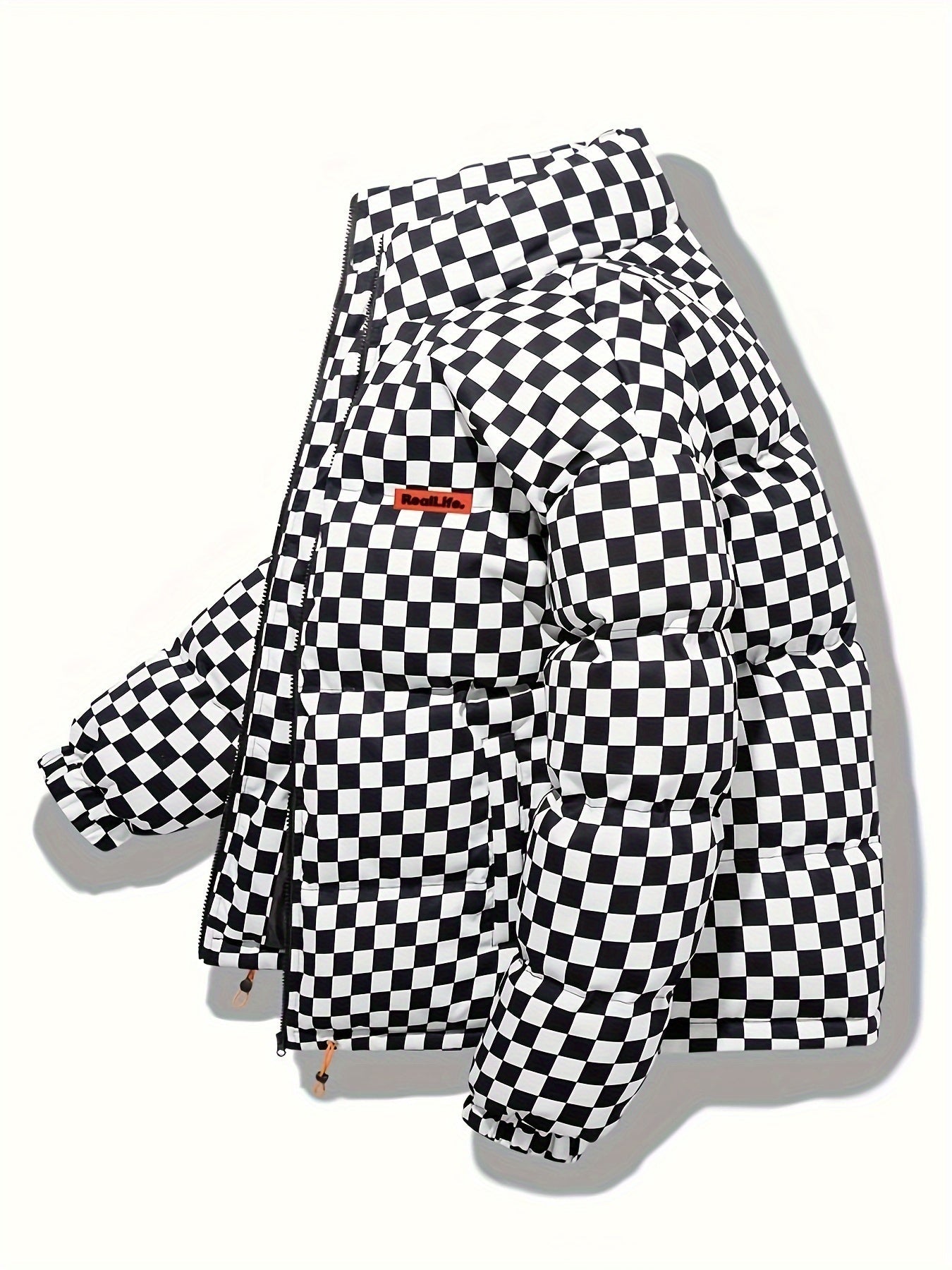 Pufferjas Geruit Voor Heren Met Normale Pasvorm Stijlvol - Pufferjas - Winterjas