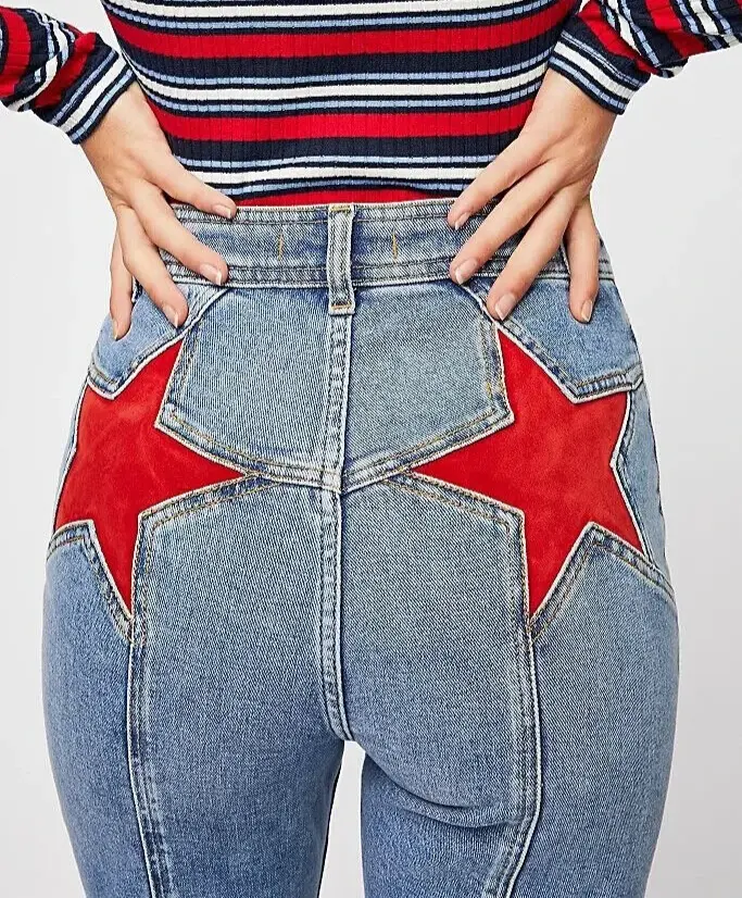Wie is dat Meisje Flared Jeans voor Dames met Hoog Taille