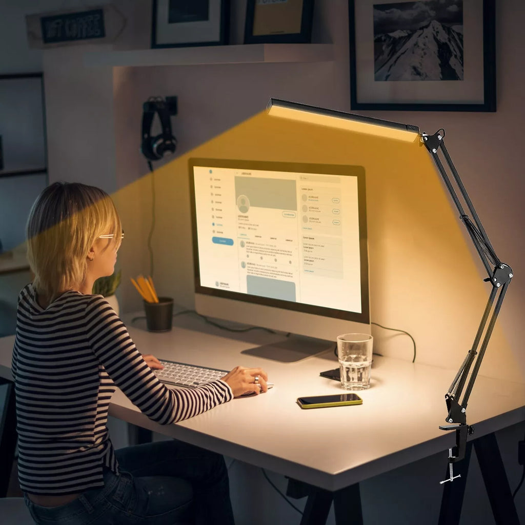 DeskGlow - Dimbare LED Bureaulamp met Verstelbare Arm en Kleurtemperatuur