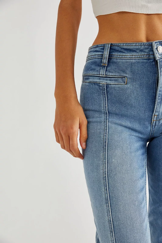 Wie is dat Meisje Flared Jeans voor Dames met Hoog Taille