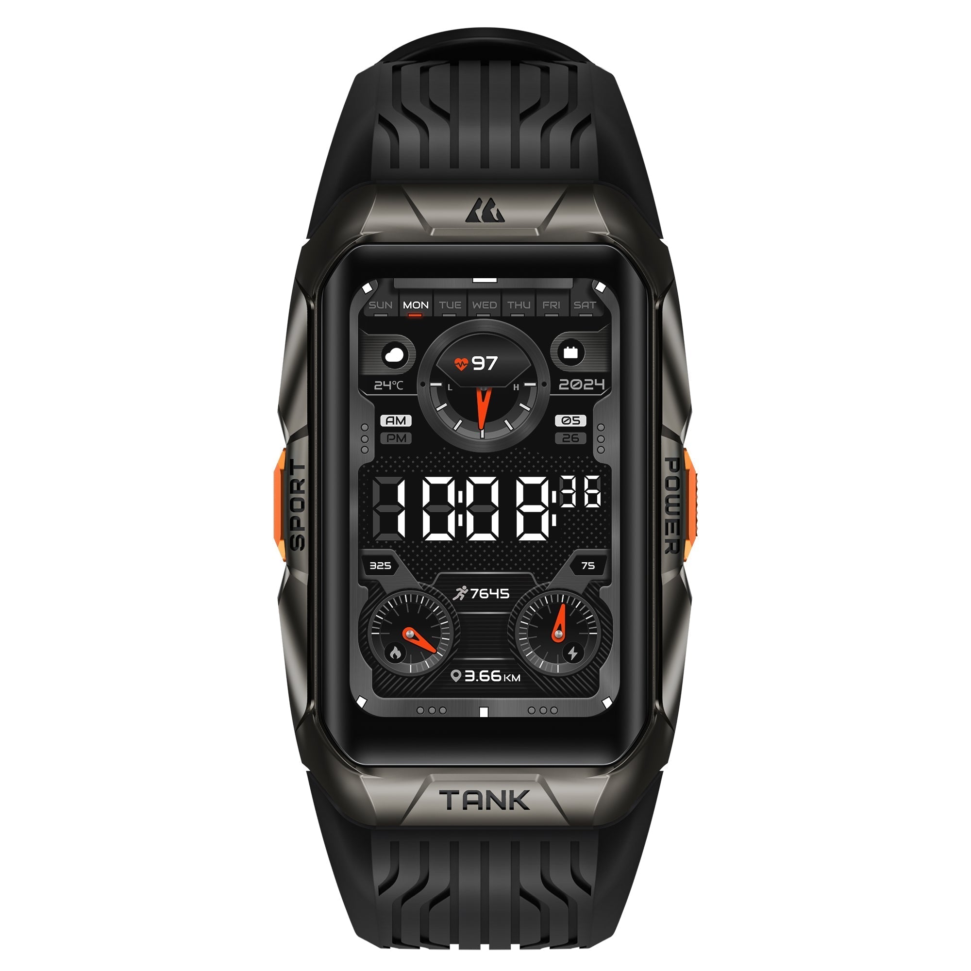 KOSPET TANK X2 ULTRA Smartwatch Met Militaire Testen en Waterdichtheid