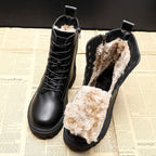 Winterstiefel Leren Zwart Maat 35 36 37 38 39 40 Comfort