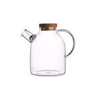 Grote Scandinavische Glazen Theepot Set