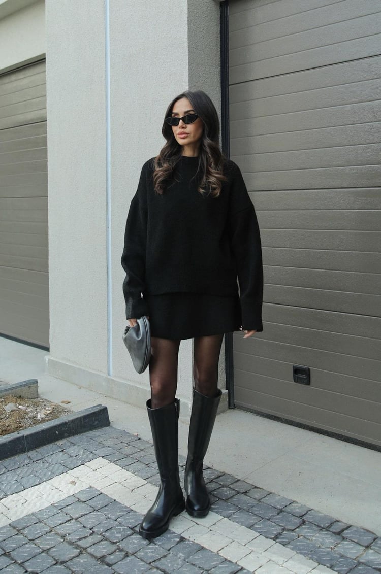 Damure - Cozy Knit 2-delige Trui en Rok set