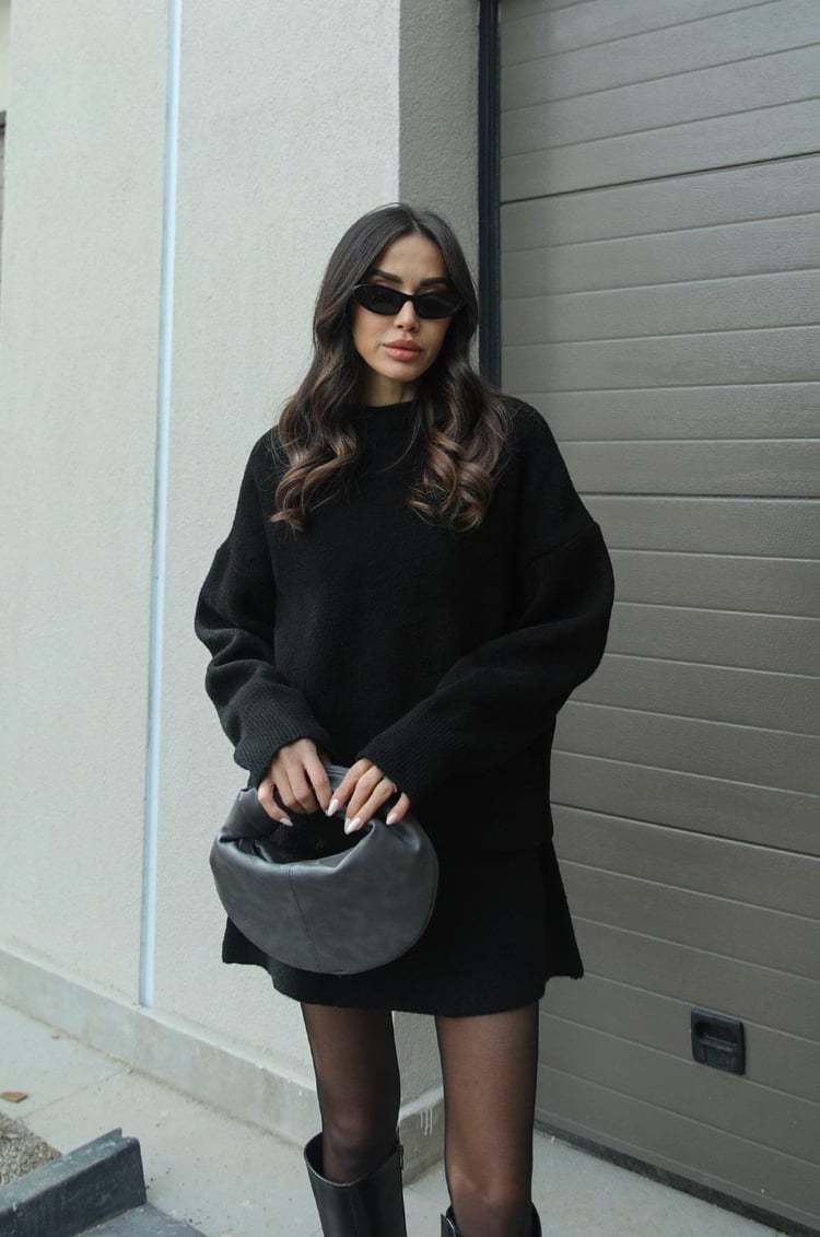 Damure - Cozy Knit 2-delige Trui en Rok set