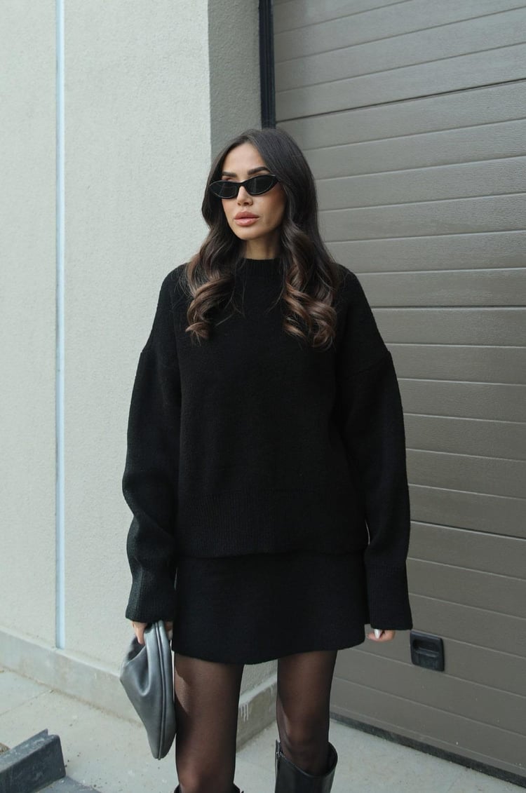 Damure - Cozy Knit 2-delige Trui en Rok set