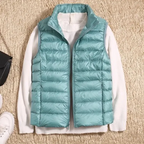 Bodywarmer Dames Winddichte Met Ritssluiting Lichtgewicht