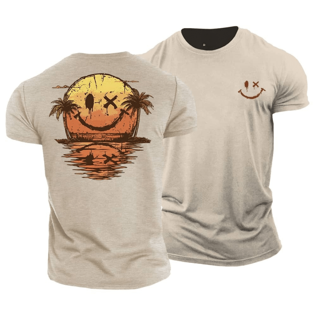 T-Shirt Zomer Smiley Zee Luchtig Met Achterop Kunstwerk