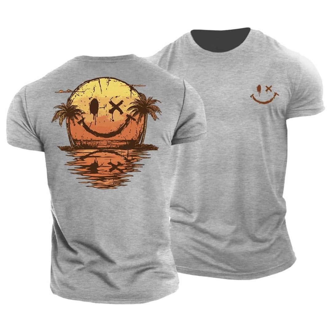 T-Shirt Zomer Smiley Zee Luchtig Met Achterop Kunstwerk