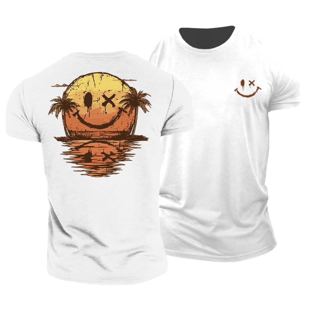 T-Shirt Zomer Smiley Zee Luchtig Met Achterop Kunstwerk